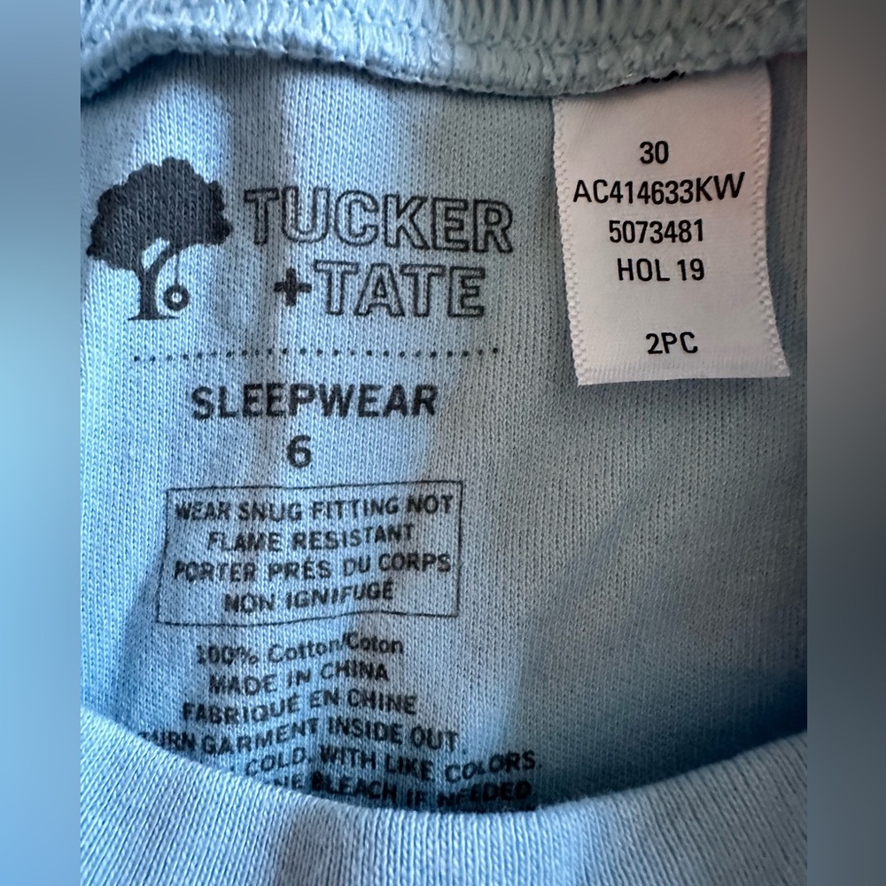 NWT. Tucker + Tate Girls Snug Fitting PJ Set, Size 6 - Picture 3 of 4